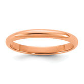14K Rose Gold Madi K Polished 2mm Half Round Band Size 3 Baby / Children's Ring
